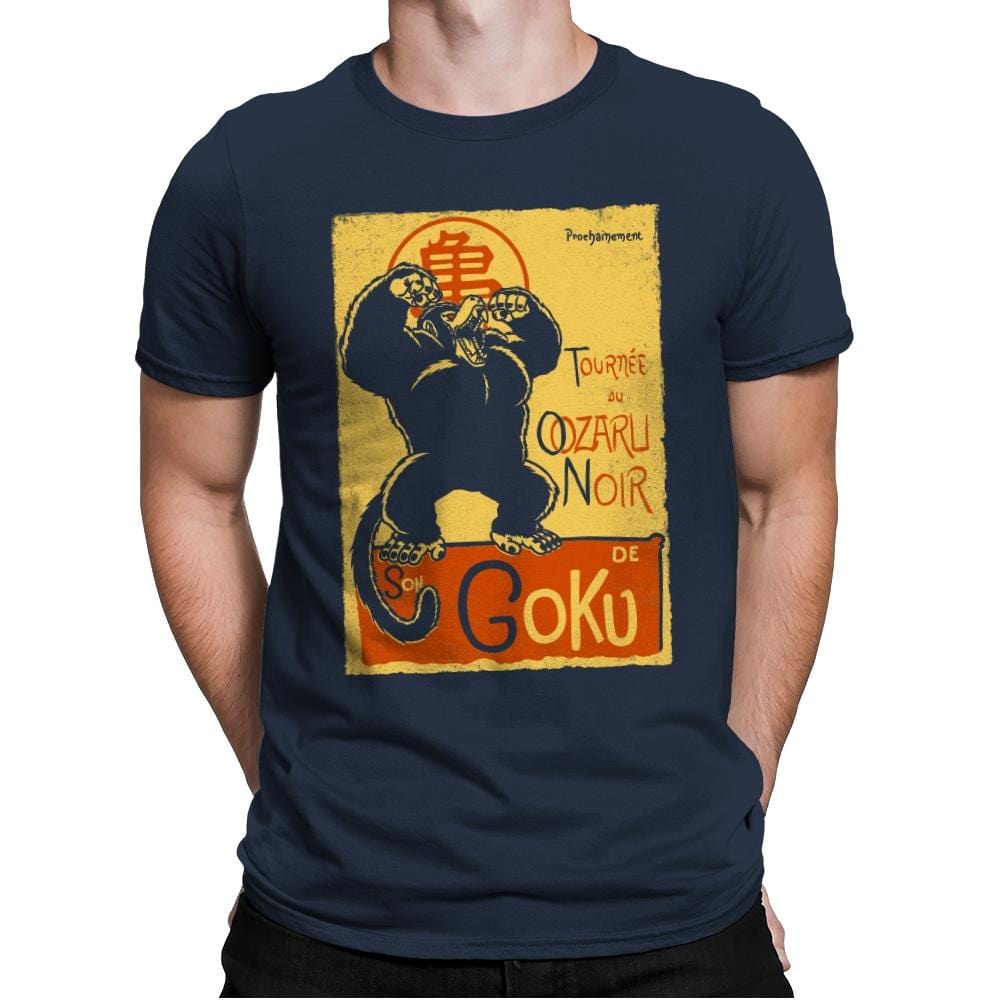 Tournee du Oozaru Noir - Mens Premium T-Shirts RIPT Apparel Small / Midnight Navy