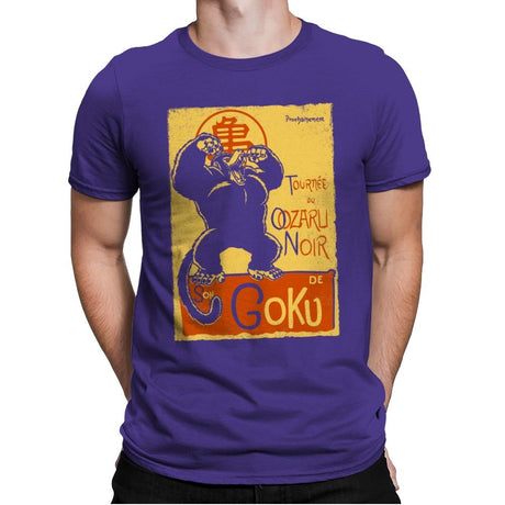 Tournee du Oozaru Noir - Mens Premium T-Shirts RIPT Apparel Small / Purple Rush
