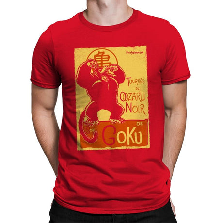 Tournee du Oozaru Noir - Mens Premium T-Shirts RIPT Apparel Small / Red