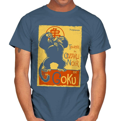 Tournee du Oozaru Noir - Mens T-Shirts RIPT Apparel Small / Indigo Blue