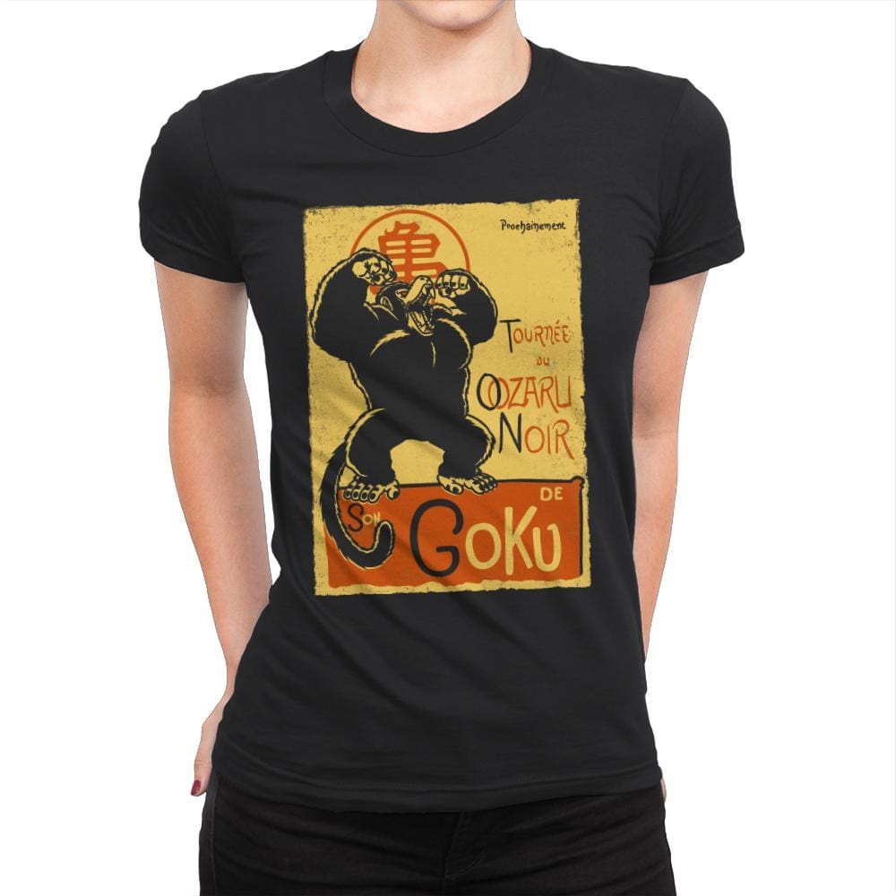 Tournee du Oozaru Noir - Womens Premium T-Shirts RIPT Apparel