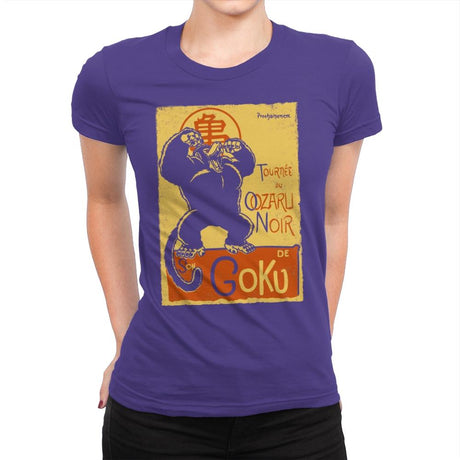 Tournee du Oozaru Noir - Womens Premium T-Shirts RIPT Apparel Small / Purple Rush