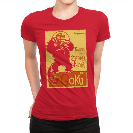 Tournee du Oozaru Noir - Womens Premium T-Shirts RIPT Apparel Small / Red