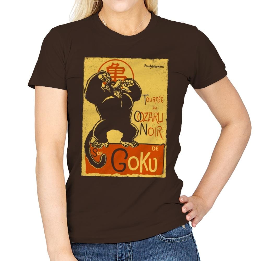 Tournee du Oozaru Noir - Womens T-Shirts RIPT Apparel Small / Dark Chocolate