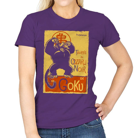 Tournee du Oozaru Noir - Womens T-Shirts RIPT Apparel Small / Purple