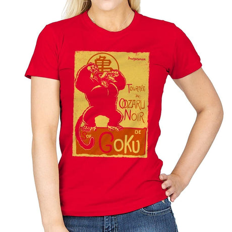 Tournee du Oozaru Noir - Womens T-Shirts RIPT Apparel Small / Red