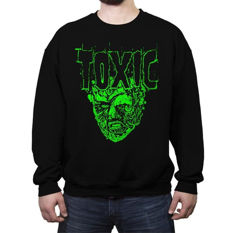 Toxic Heavy Metal - Crew Neck Sweatshirt Crew Neck Sweatshirt RIPT Apparel Small / Black