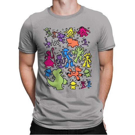 Toy Art - Mens Premium T-Shirts RIPT Apparel Small / Light Grey