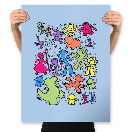 Toy Art - Prints Posters RIPT Apparel 18x24 / Baby Blue