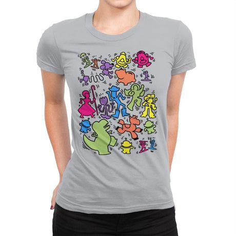 Toy Art - Womens Premium T-Shirts RIPT Apparel Small / Silver