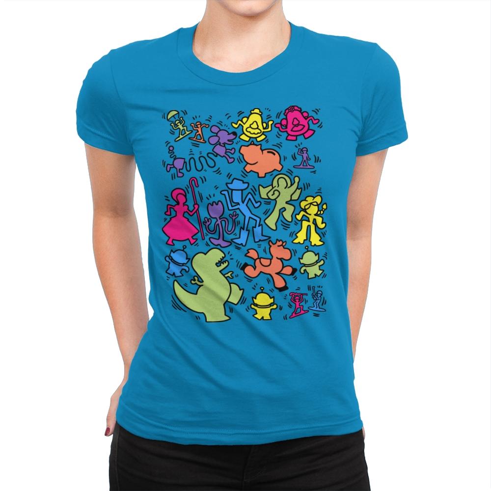 Toy Art - Womens Premium T-Shirts RIPT Apparel Small / Turquoise