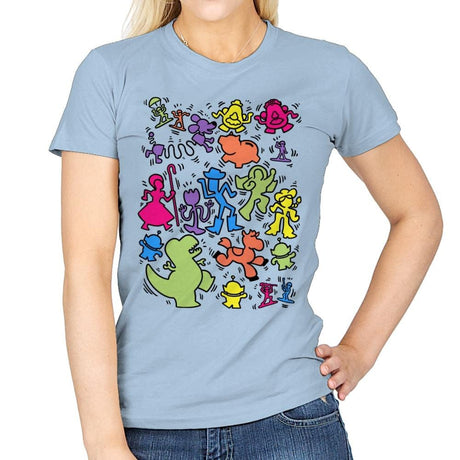 Toy Art - Womens T-Shirts RIPT Apparel Small / Light Blue