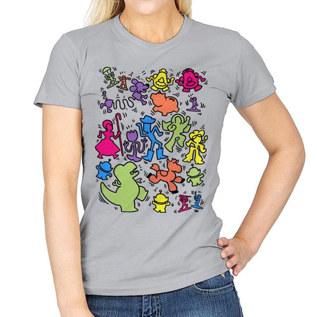 Toy Art - Womens T-Shirts RIPT Apparel Small / Sport Grey