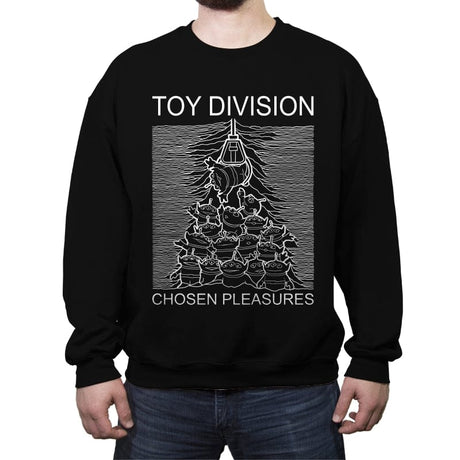 Toy Division - Chosen Pleasures - Crew Neck Sweatshirt Crew Neck Sweatshirt RIPT Apparel Small / Black