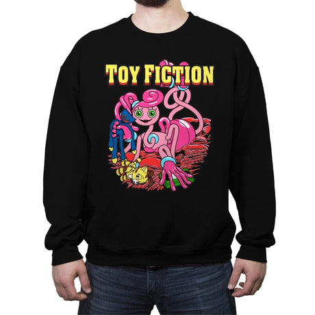 Toy Fiction - Crew Neck Sweatshirt Crew Neck Sweatshirt RIPT Apparel Small / Black