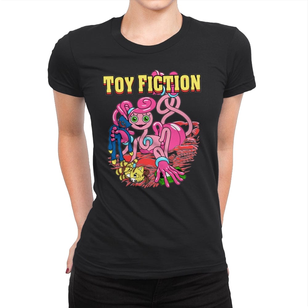 Toy Fiction - Womens Premium T-Shirts RIPT Apparel Small / Black