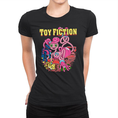 Toy Fiction - Womens Premium T-Shirts RIPT Apparel Small / Black