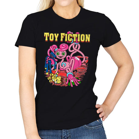 Toy Fiction - Womens T-Shirts RIPT Apparel Small / Black