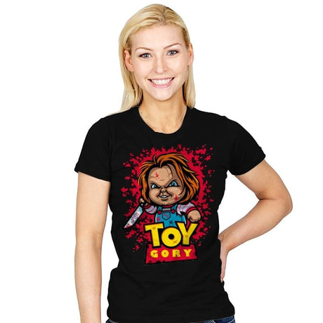 Toy Gory - Womens T-Shirts RIPT Apparel Small / Black