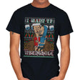 TP For Xmas - Ugly Holiday - Mens T-Shirts RIPT Apparel Small / Black