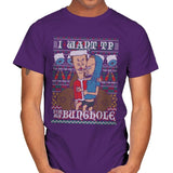TP For Xmas - Ugly Holiday - Mens T-Shirts RIPT Apparel Small / Purple