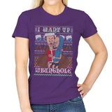 TP For Xmas - Ugly Holiday - Womens T-Shirts RIPT Apparel Small / Purple