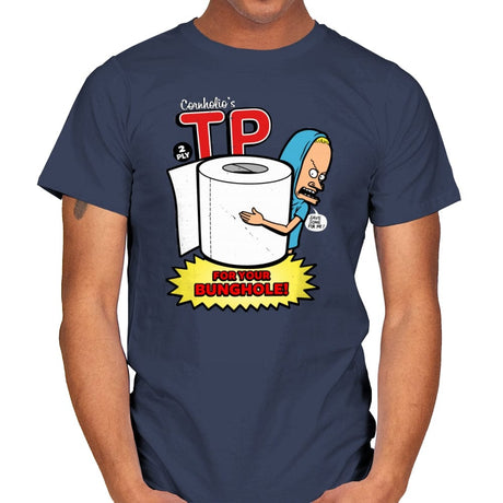 TP for your Bunghole - Mens T-Shirts RIPT Apparel Small / Navy