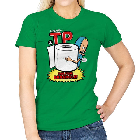 TP for your Bunghole - Womens T-Shirts RIPT Apparel Small / Irish Green