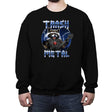Trash Metal - Crew Neck Sweatshirt Crew Neck Sweatshirt RIPT Apparel Small / Black