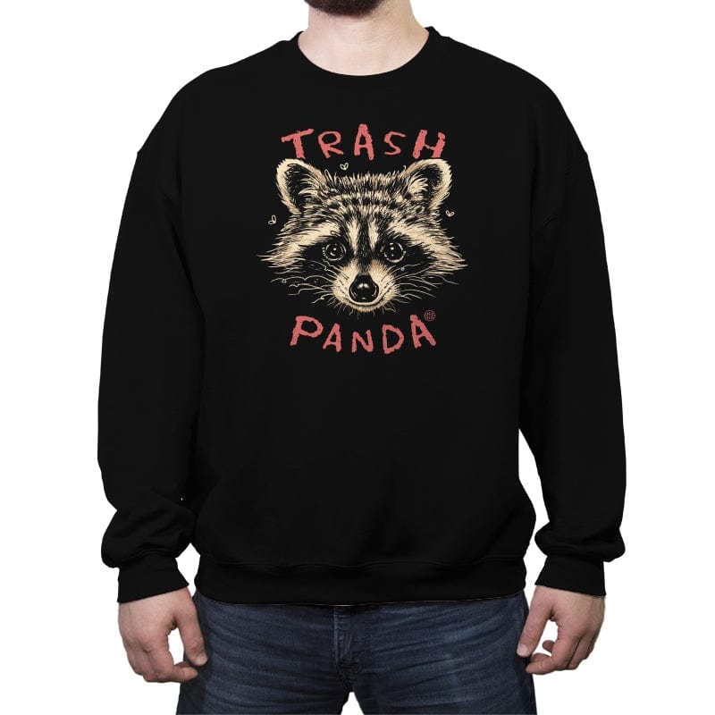 Trash Panda - Crew Neck Sweatshirt Crew Neck Sweatshirt RIPT Apparel Small / Black