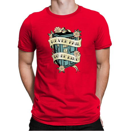 Traveler Tattoo - Mens Premium T-Shirts RIPT Apparel Small / Red