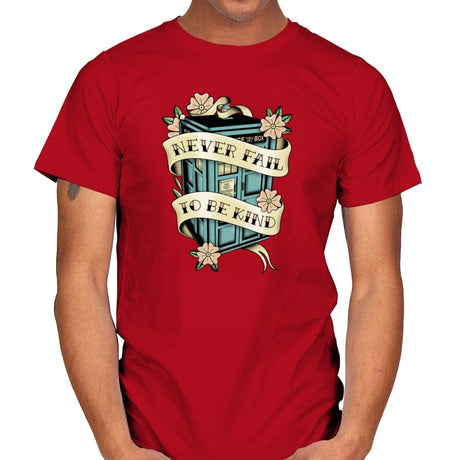 Traveler Tattoo - Mens T-Shirts RIPT Apparel Small / Red