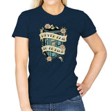 Traveler Tattoo - Womens T-Shirts RIPT Apparel Small / Navy