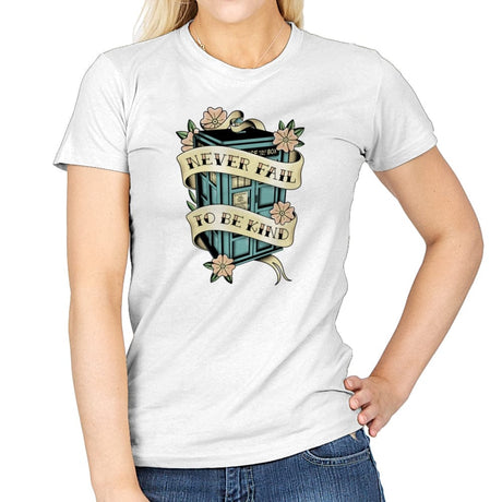 Traveler Tattoo - Womens T-Shirts RIPT Apparel Small / White