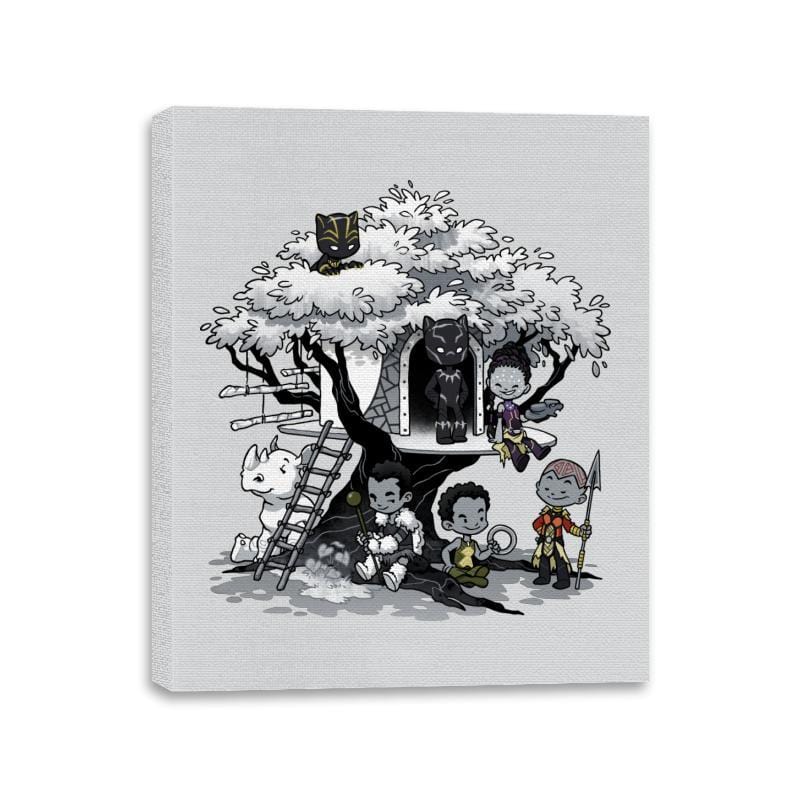 Tree House - Canvas Wraps Canvas Wraps RIPT Apparel 11x14 / Silver