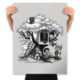 Tree House - Prints Posters RIPT Apparel 18x24 / Silver