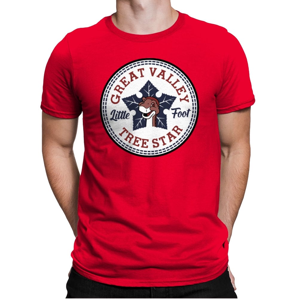 Tree Star! - Mens Premium T-Shirts RIPT Apparel Small / Red