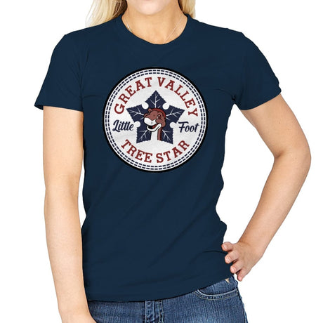 Tree Star! - Womens T-Shirts RIPT Apparel Small / Navy