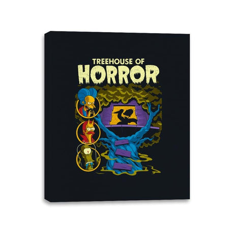 Treehouse of Horror - Canvas Wraps Canvas Wraps RIPT Apparel 11x14 / Black