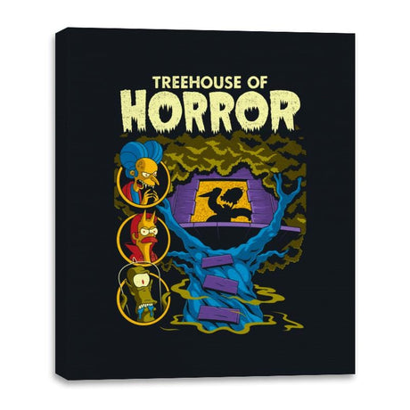 Treehouse of Horror - Canvas Wraps Canvas Wraps RIPT Apparel 16x20 / Black