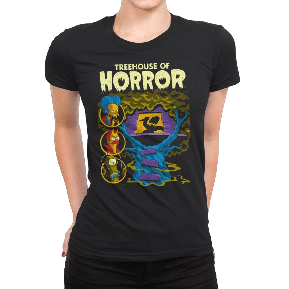 Treehouse of Horror - Womens Premium T-Shirts RIPT Apparel Small / Black