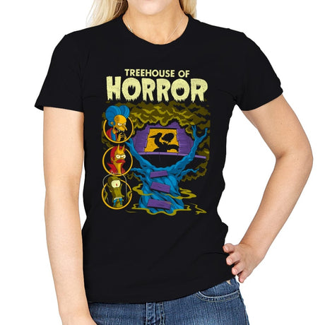 Treehouse of Horror - Womens T-Shirts RIPT Apparel Small / Black