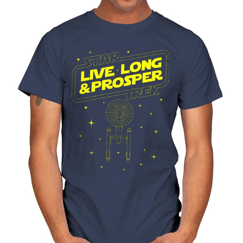 Trek Wars - Mens T-Shirts RIPT Apparel Small / Navy