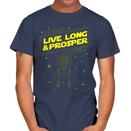 Trek Wars - Mens T-Shirts RIPT Apparel Small / Navy