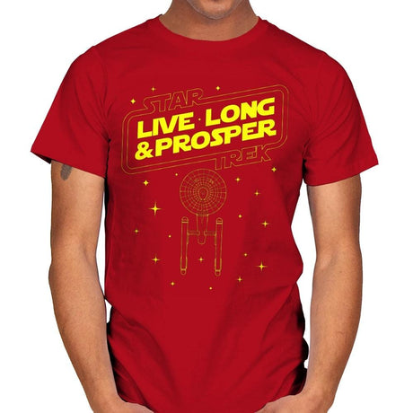 Trek Wars - Mens T-Shirts RIPT Apparel Small / Red