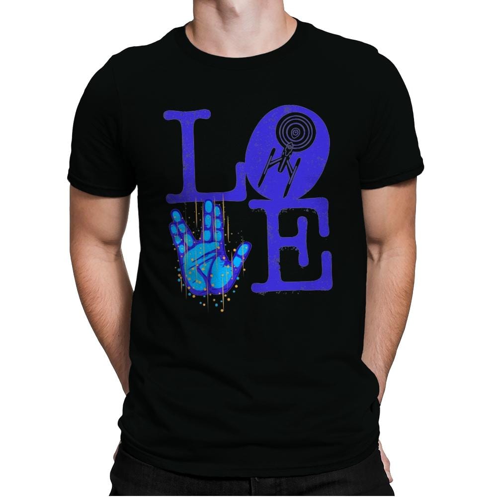 Trekkie Love - Mens Premium T-Shirts RIPT Apparel Small / Black