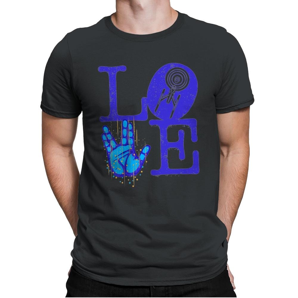 Trekkie Love - Mens Premium T-Shirts RIPT Apparel Small / Heavy Metal