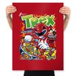 TRex Cereal - Prints Posters RIPT Apparel 18x24 / Red