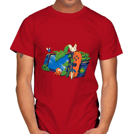Tri Adventure - Mens T-Shirts RIPT Apparel Small / Red
