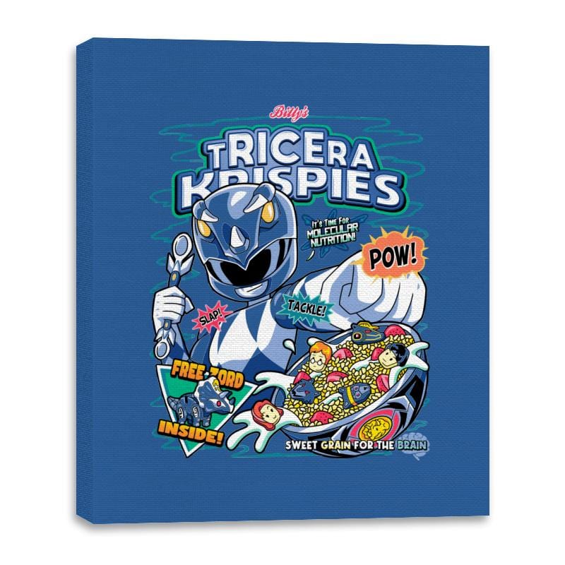 Tricera Krispies - Canvas Wraps Canvas Wraps RIPT Apparel 16x20 / Royal